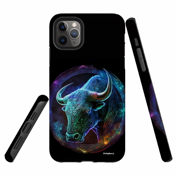 Soft Finish Water Resistant iPhone Tough Case - Taurus