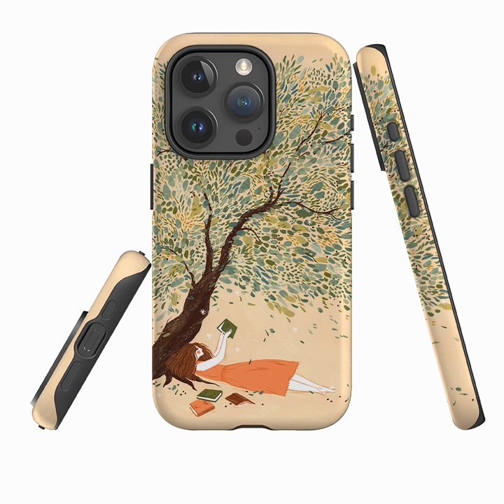 Resistant Layer Smooth Finish iPhone Tough Case - The Olive Tree By Madalina Andronic