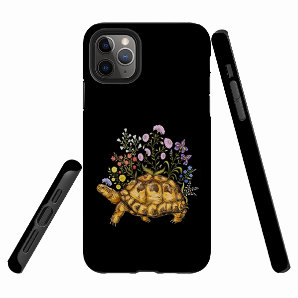 iPhone Tough Case - Tortoise By Catherine Rowe Vibrant Colors