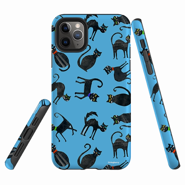 Subtle Touch iPhone Tough Case - Tossed Cats By Tracey English