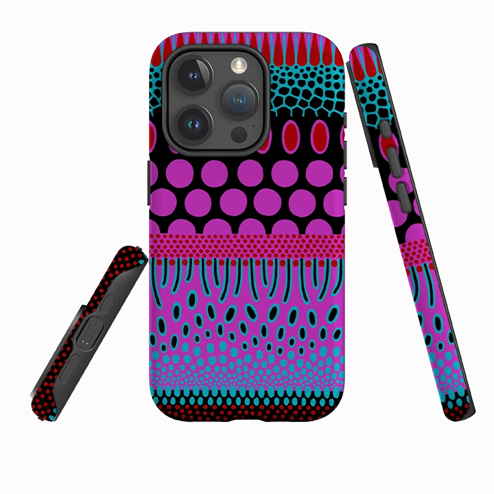 Flexible Protection Water shield iPhone Tough Case - Tropical Spot By Cressida Bell