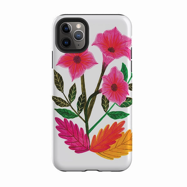 iPhone Tough Case - Trumpet Flowers By Lee Foster Wilson Creative Style Matte Pattern Design