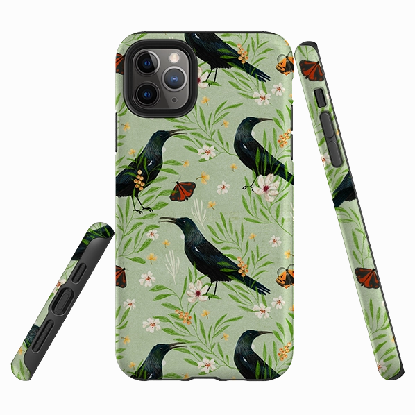 Minimal Frame Comfort Build Layer iPhone Tough Case - Tui Mint By Katherine Quinn