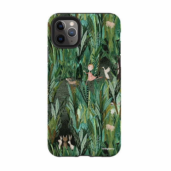 Premium Texture Design Compact Edge iPhone Tough Case - Uncommon Forest By Katherine Quinn