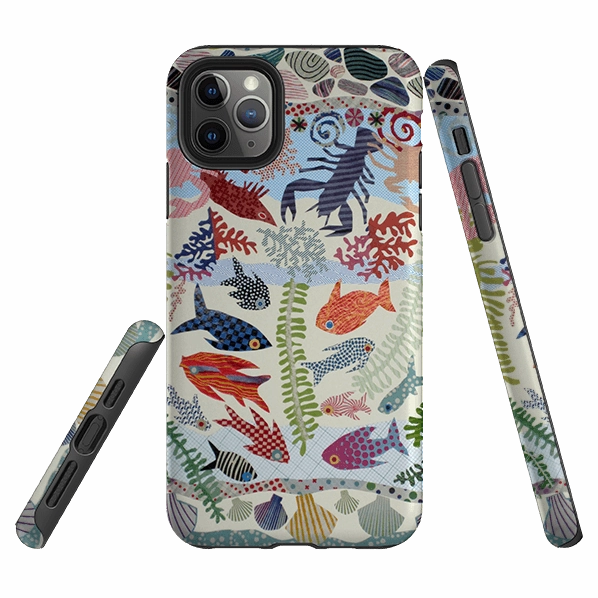 iPhone Tough Case - Underwater Life By Jane Robbins Glossy Pattern