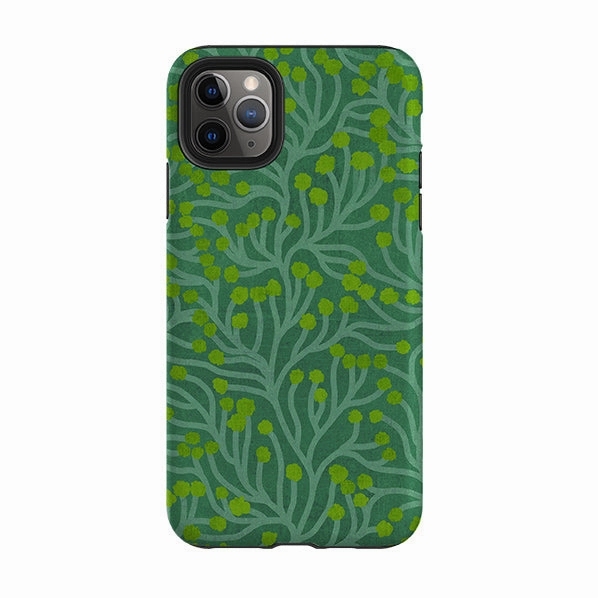 iPhone Tough Case - Vine Green And Teal By Katherine Quinn Lightweight texture Portable Protection