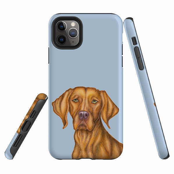 slim fit Protective Lining iPhone Tough Case - Vizsla By Catherine Rowe