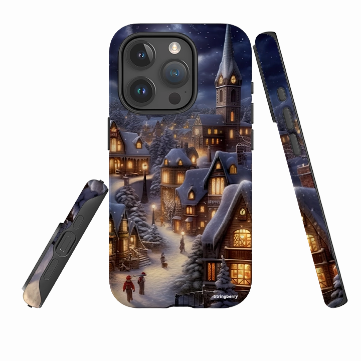 iPhone Tough Case - Waiting For Xmas Matte Build Flexible Grip Form