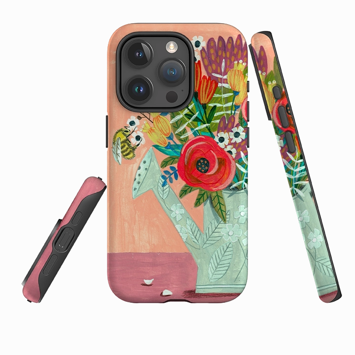Color Finish iPhone Tough Case - Watering Can By Caroline Bonne Muller