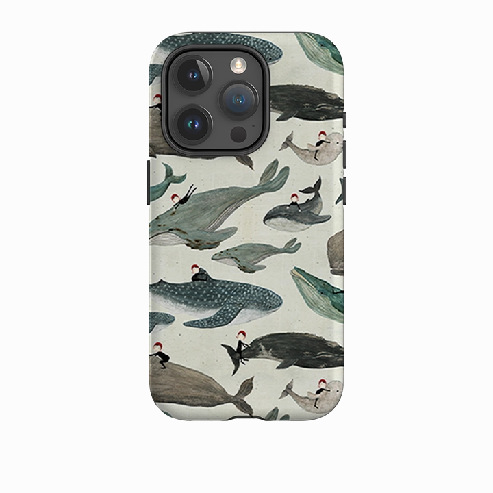 Premium Shield Glossy Finish Look iPhone Tough Case - Whale Rider By Katherine Quinn