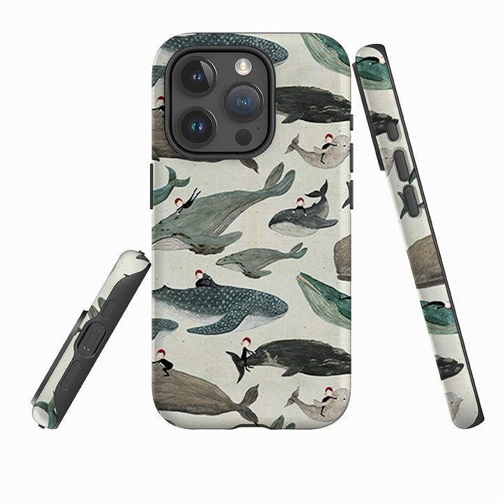 Protective Detailing iPhone Tough Case - Whale Rider By Katherine Quinn