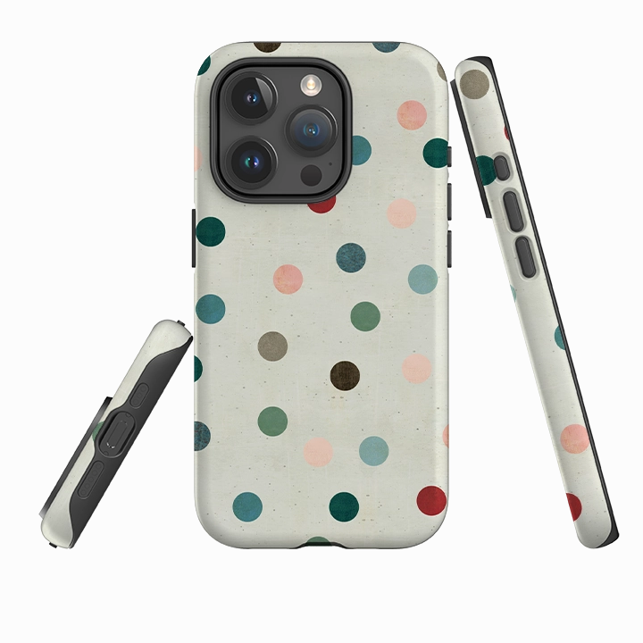 Practical Look Modern Edge iPhone Tough Case - Whale Rider Dots By Katherine Quinn