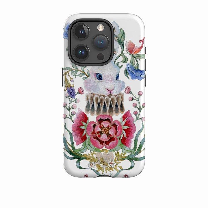 iPhone Tough Case - White Rabbit By Maria Matos Durable Pattern Texture