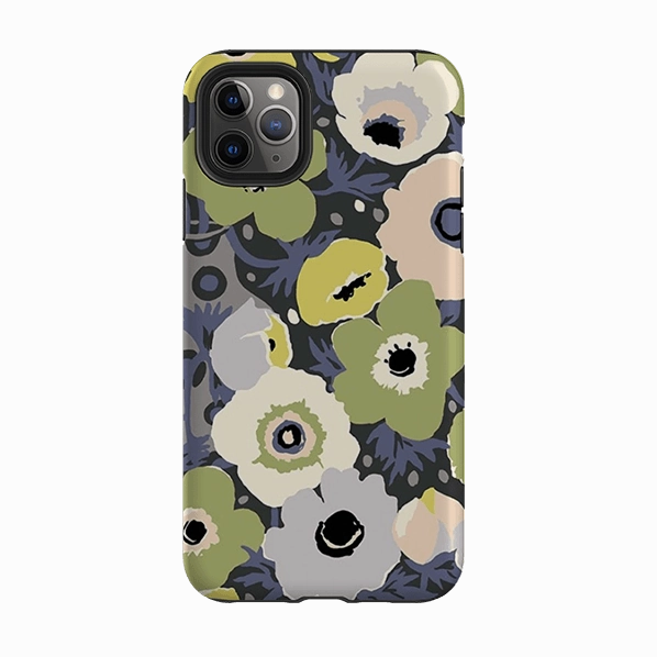 Premium Craft Non slip grip iPhone Tough Case - Windflowers Urbane By Sarah Campbell