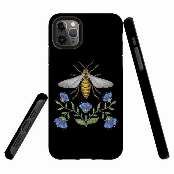 Impact Guard iPhone Tough Case - Wings Of Freedom Black By Catherine Rowe