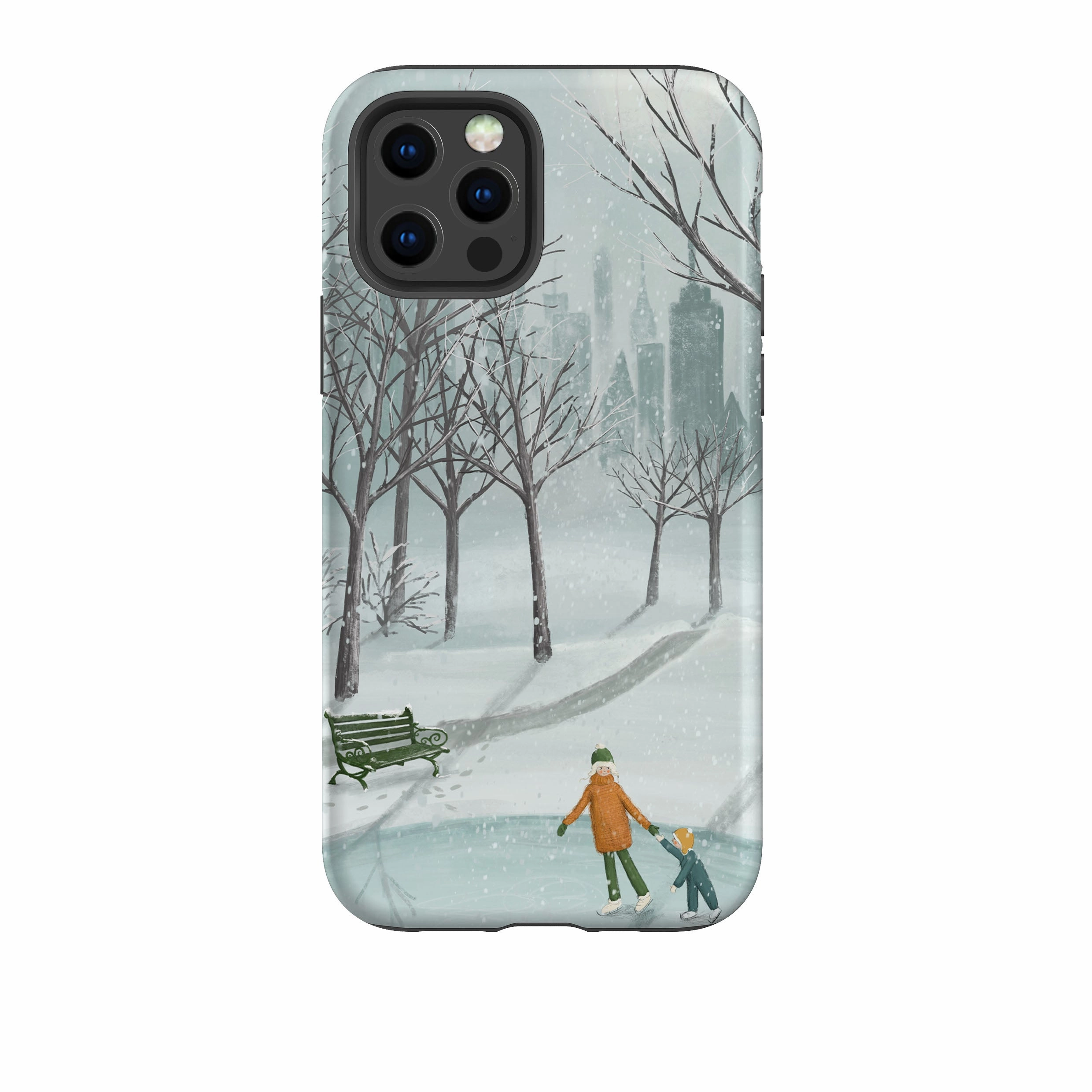 Hand Friendly Camera Protection iPhone Tough Case - Winter By Maja Lindberg
