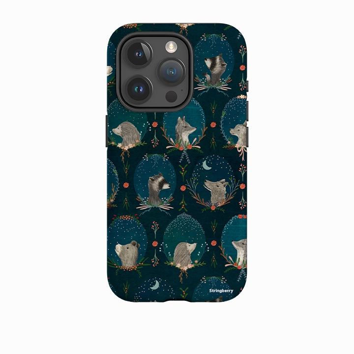 Hard Edge iPhone Tough Case - Winter Collage By Katherine Quinn