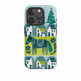 iPhone Tough Case - Winter Dala Horse By Tracey English Compact Feel