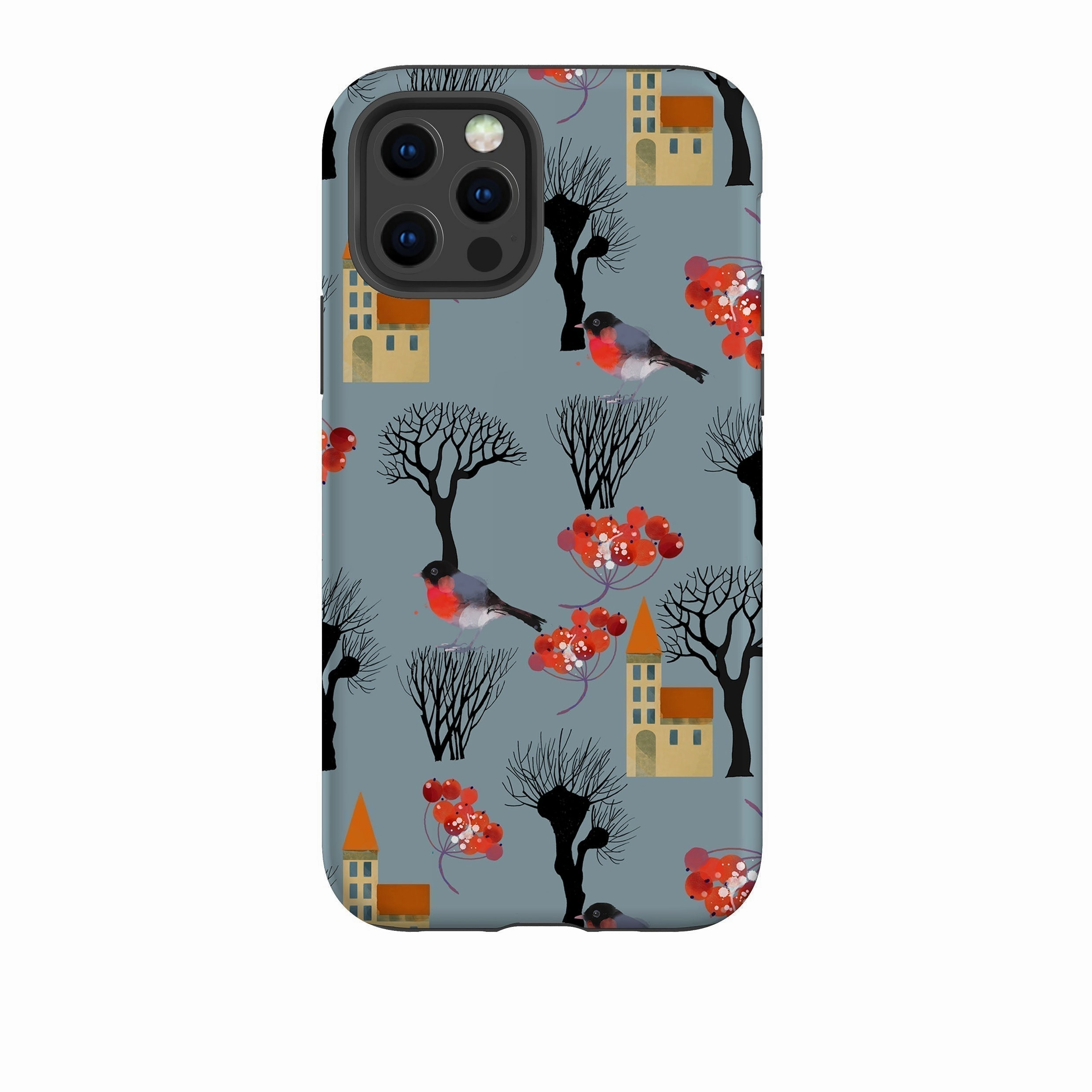 Slim Feel Hybrid Finish Texture iPhone Tough Case - Winter Landscape