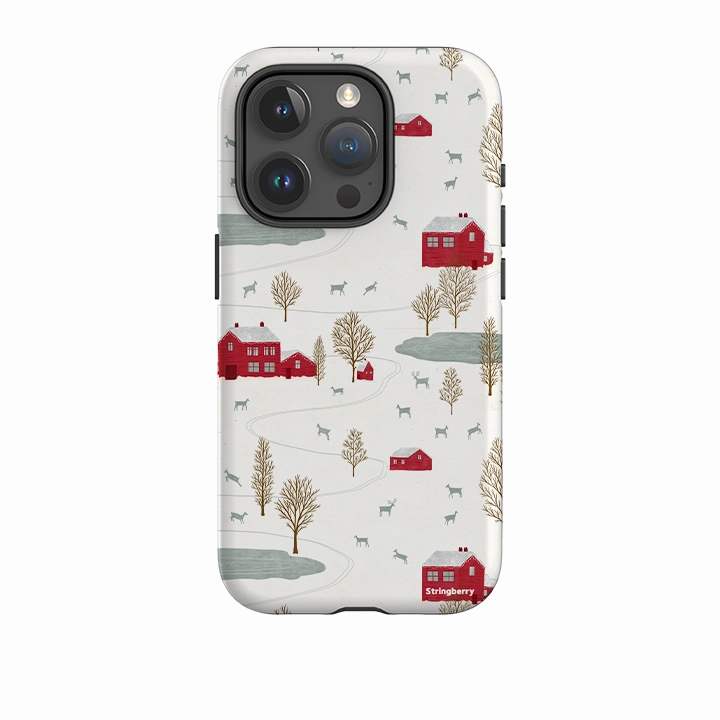 iPhone Tough Case - Winter Landscape II By Katherine Quinn Durable Design Texture Travel Accessory