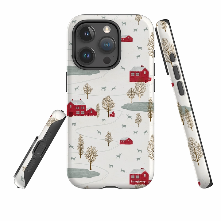 Premium Feel Layer iPhone Tough Case - Winter Landscape II By Katherine Quinn