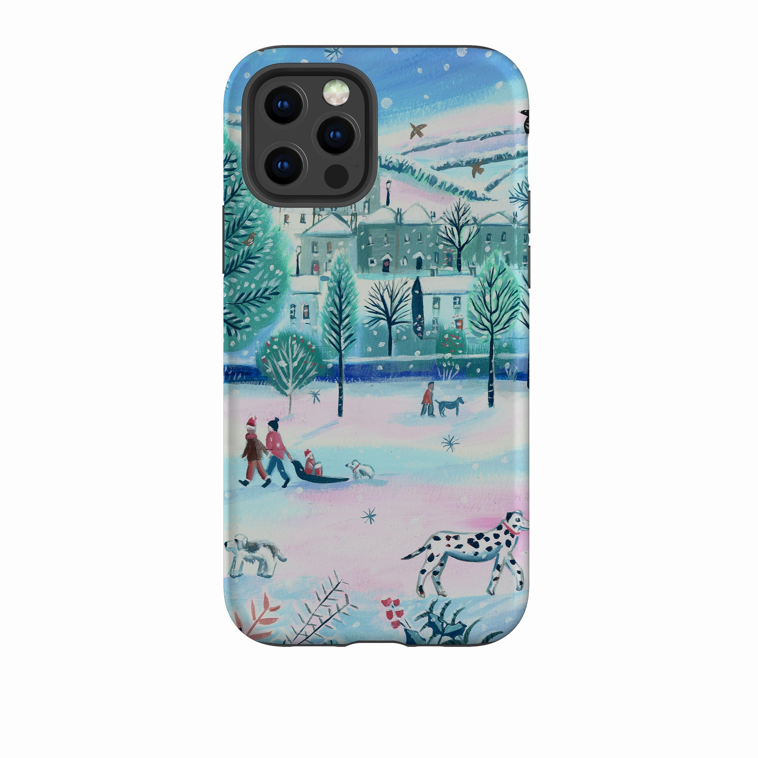 Clear Pattern Protective Lining iPhone Tough Case - Winter Park By Mary Stubberfield