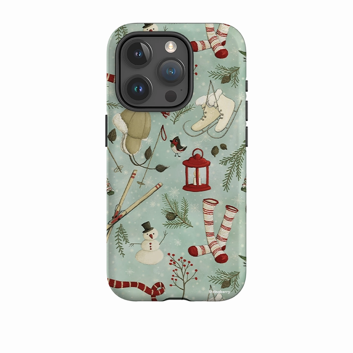 Gradient Design iPhone Tough Case - Winter Pattern By Maja Lindberg