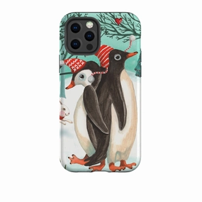 soft look iPhone Tough Case - Winter Together By Caroline Bonne Muller