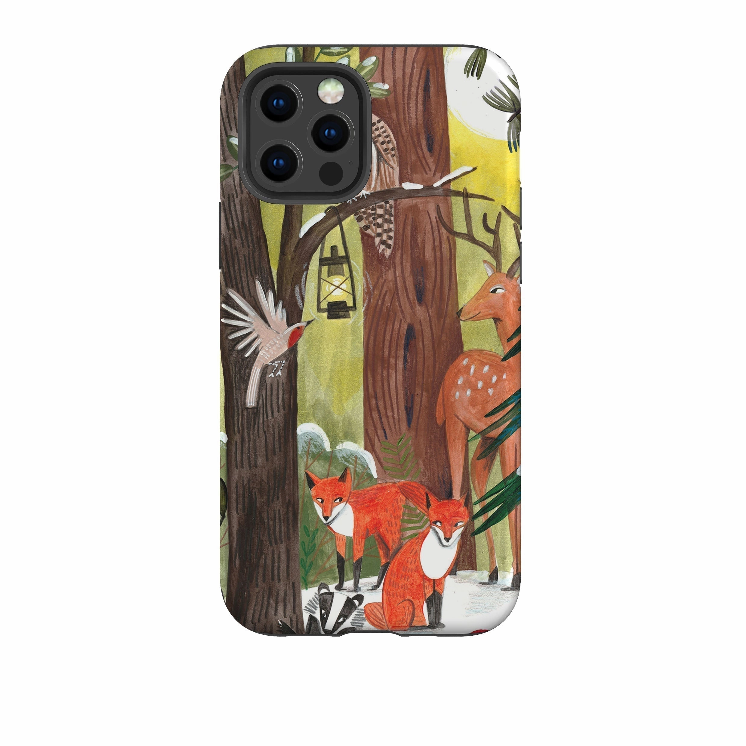 Comfort Grip Polished Detail iPhone Tough Case - Winter Wonderland By Caroline Bonne Muller
