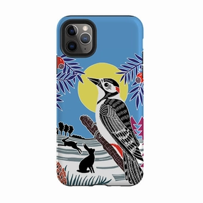 iPhone Tough Case - Woodpecker Yellow By Kate Heiss hybrid design