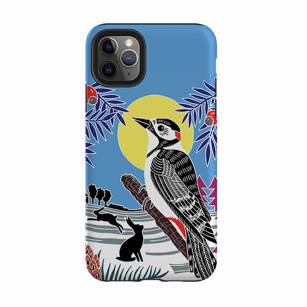 iPhone Tough Case - Woodpecker Yellow By Kate Heiss hybrid design