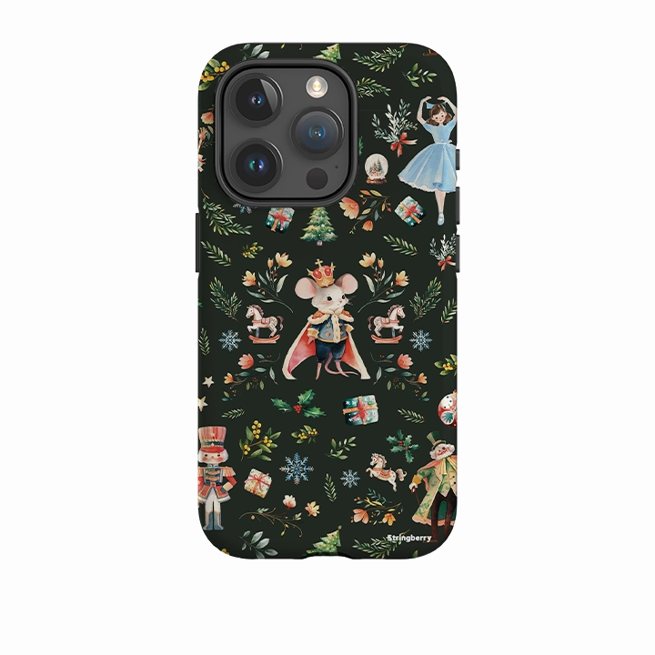 Smooth Surface Layer Matte Pattern iPhone Tough Case - Xmas Cheer