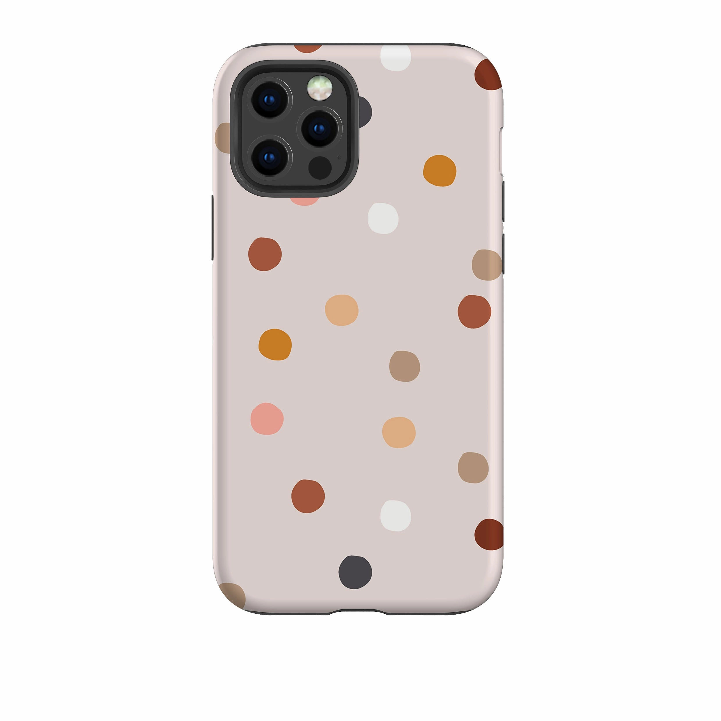 Minimal Texture Hybrid Surface Layer iPhone Tough Case - Xmas Drops Pale