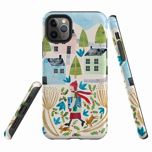 Slim Profiled Gloss Surface Layer iPhone Tough Case - Xmas Presents By Tracey English