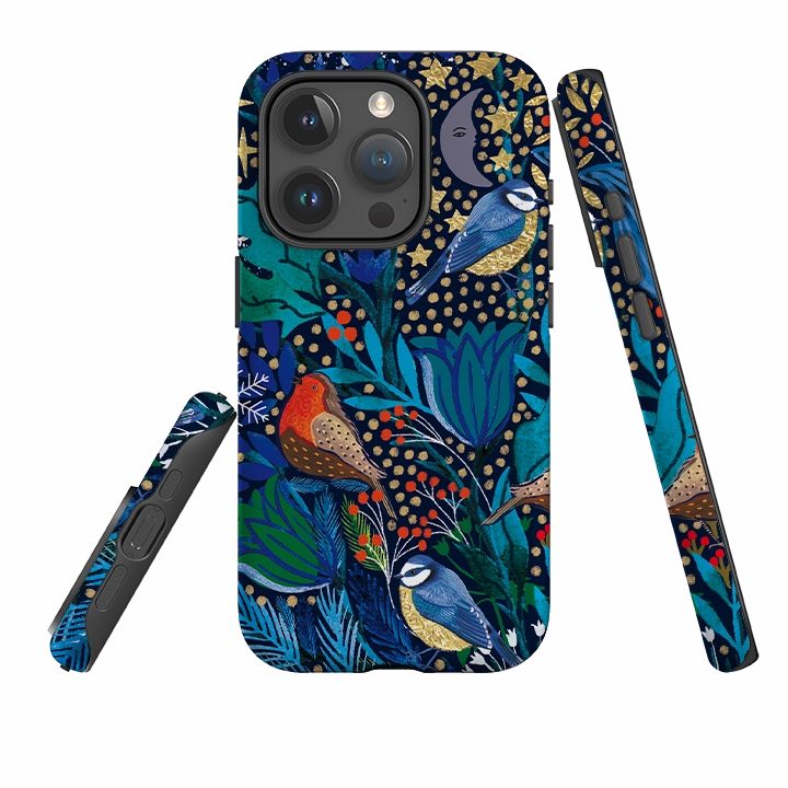 iPhone Tough Case - Xmas Robin I By Emma Frances Grant Clear Design