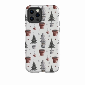 iPhone Tough Case - Xmas Tree Pattern Rugged Build