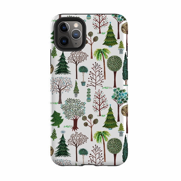 iPhone Tough Case - Xmas Trees By Caroline Bonne Muller Elegant Comfort Polished Style