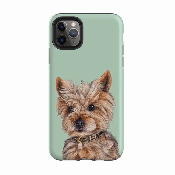 Minimal Design iPhone Tough Case - Yorkie By Catherine Rowe