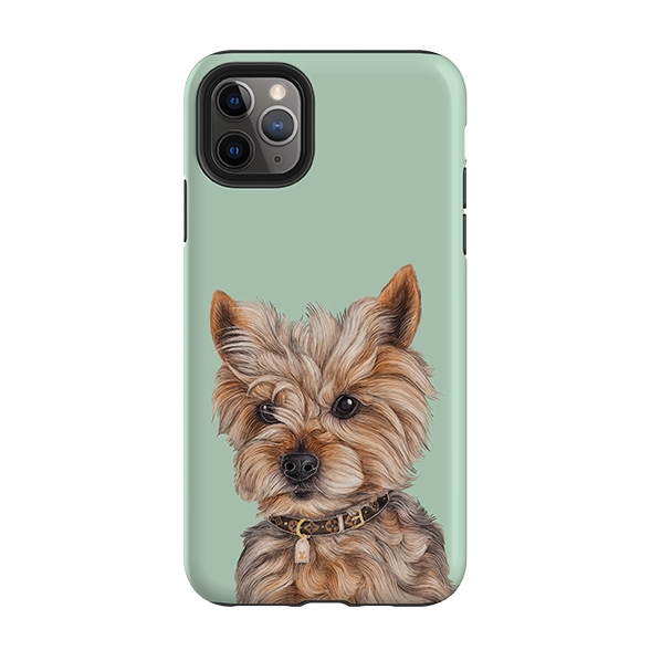 iPhone Tough Case - Yorkie By Catherine Rowe Ergonomic Feel Minimal Grip