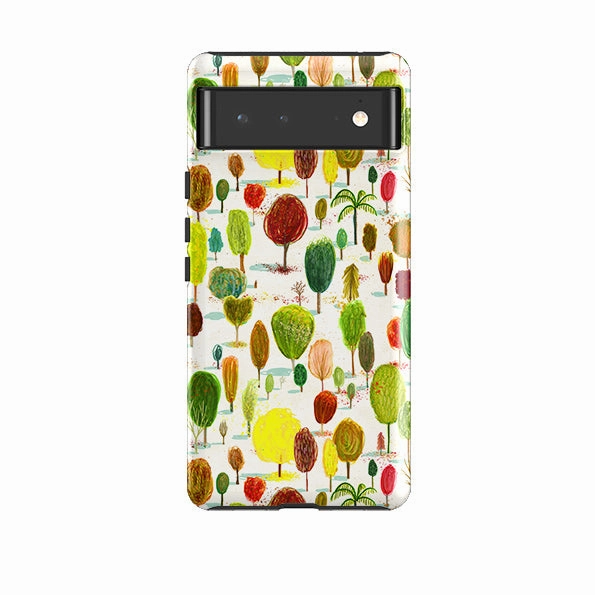 Durable Pattern Texture Luxury Edge Texture Google Tough Case -  Autumn In The Arboretum By Katherine Quinn