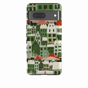 Smooth Texture Magnetic Mount Compatible Google Tough Case -  Christmas City By Maja Lindberg