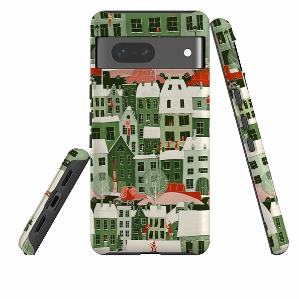 Drop Shield Vivid Coloration Google Tough Case -  Christmas City By Maja Lindberg