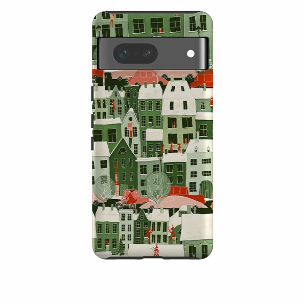 Google Tough Case -  Christmas City By Maja Lindberg Luxury Accent Matte Texture Design