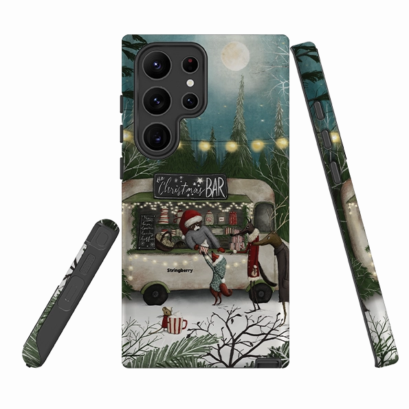 Sleek Texture Samsung Tough Case - Christmas Bar By Maja Lindberg