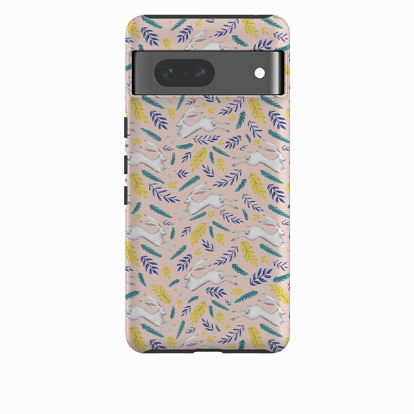 Google Tough Case -  White Hare Pattern By Catherine Rowe Durable Pattern Texture Modern Finish