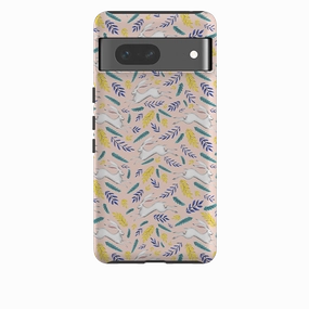 Google Tough Case -  White Hare Pattern By Catherine Rowe Durable Pattern Texture Modern Finish