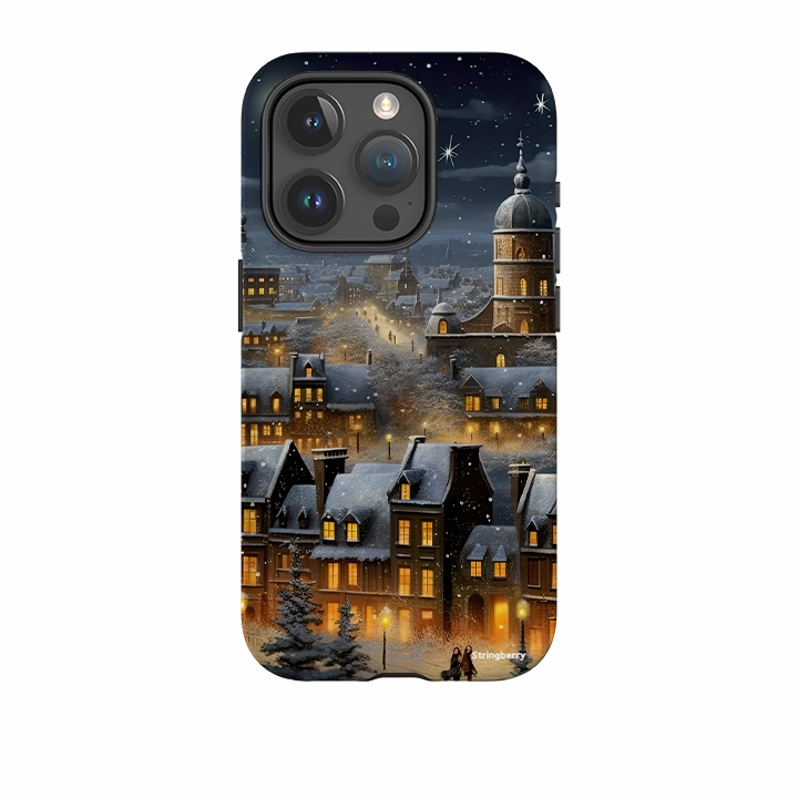 Rugged Look Finish iPhone Tough Case - Winter Nights I