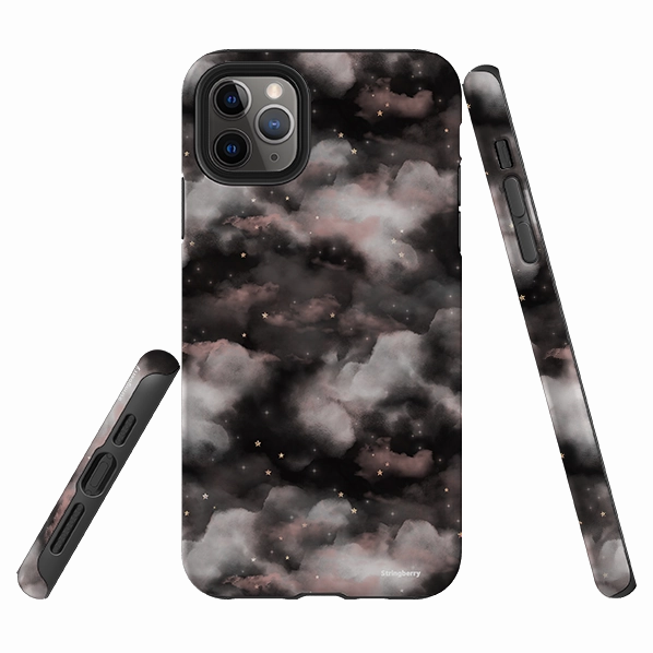 Anti Scratch Layer easy installation iPhone Tough Case - Evening Skies