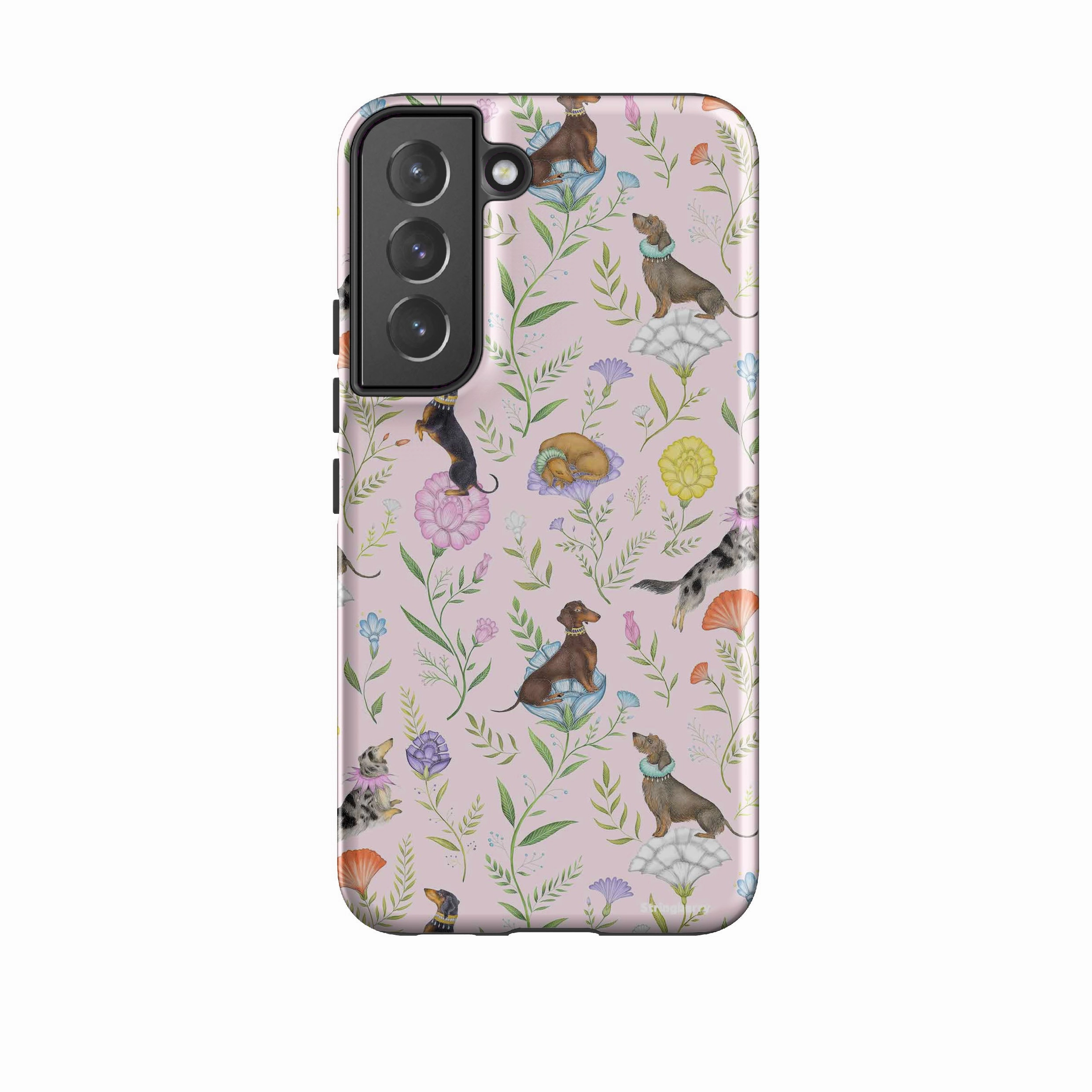 Cushioned Edge Printed Graphic Samsung Tough Case - Doxy Day Afternoon Petal By Catherine Rowe