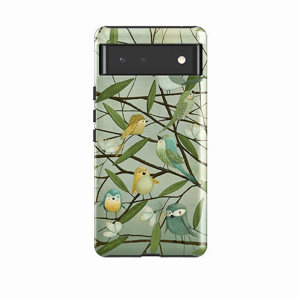 Hybrid Pattern Design Google Tough Case -  Birds By Maja Lindberg